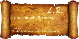 Lautenbach Roberta névjegykártya